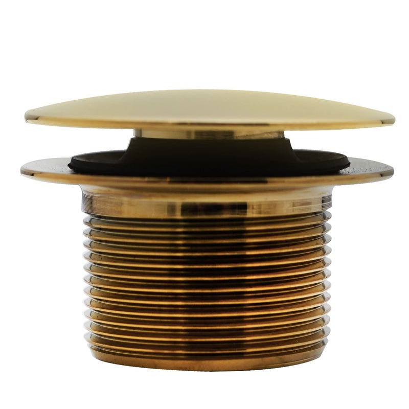 Westbrass تصريف الحمام من ويستبراس بمقبض فطر 1-1/2" NPSM خشن، نحاس مصقول، D398R-01 - Image 3
